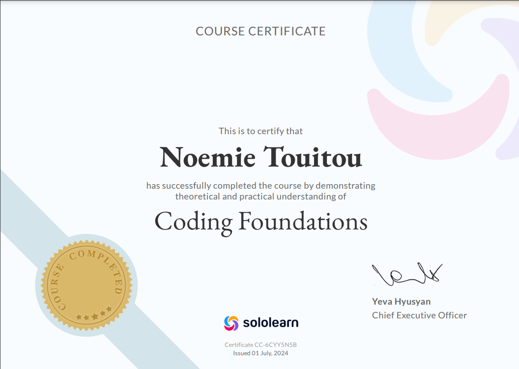 Diploma CODING FOUNDATIONS